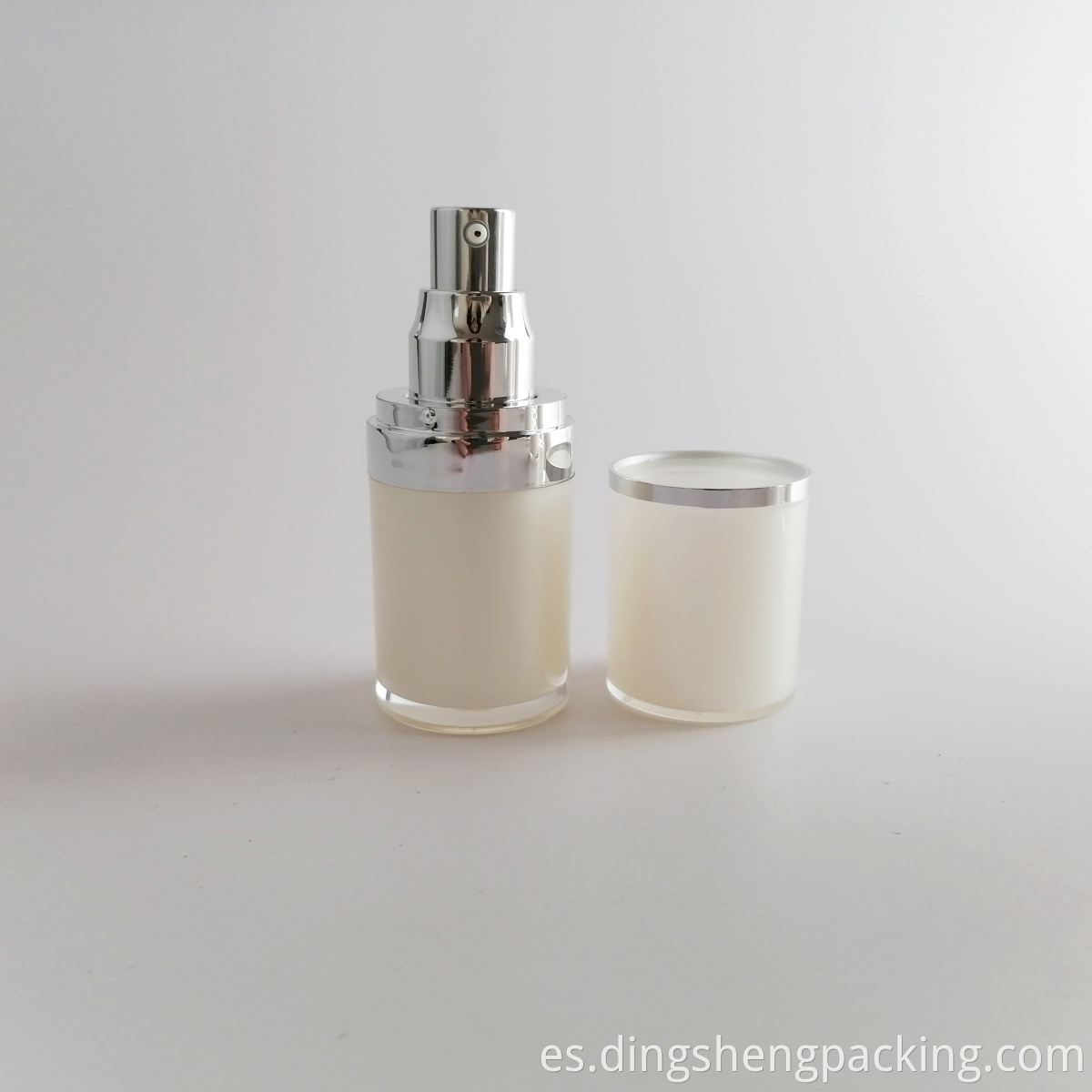 Wholesale cosmetic serum container 15ml 50ml acrylic lotion pump bottle